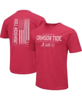 Men's Colosseum Crimson Alabama Tide Oht Military-Inspired Appreciation Flag 2.0 T-shirt