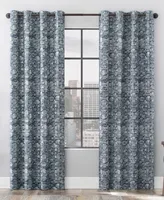 Scott Living Osaka Inverted Brushstrokes Cotton Blend 100% Blackout Grommet Curtain Panel