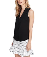 Court & Rowe Women's Sleeveless Button-Down Blouse