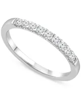 Forever Grown Diamonds Lab-Created Diamond Band (1/4 ct. t.w.) in Sterling Silver