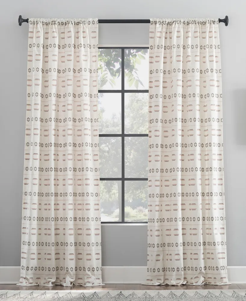 Archaeo Global Stripes Curtain, 50" x 96"