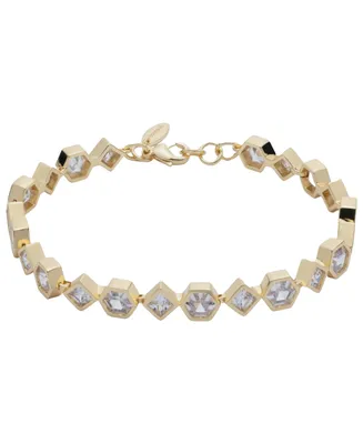 Bonheur Jewelry Milou Bezel Set Crystal Bracelet