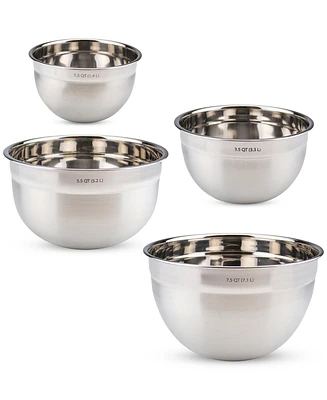 Tovolo 4-Pc. Stainless Steel Prep & Serve Mixing Bowl Set