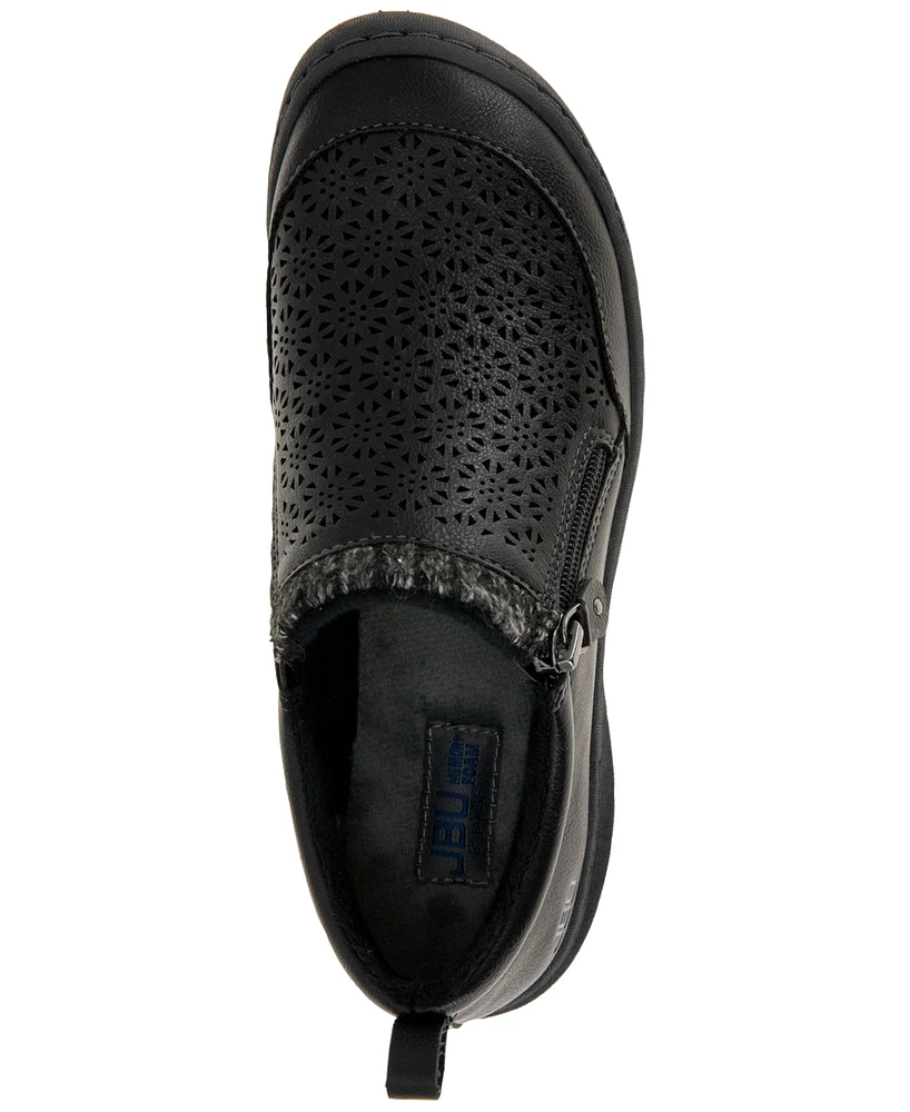 Jbu Women's Amber Perforated Zipper Sneakers