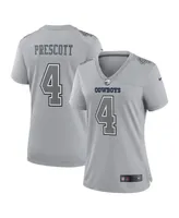 Women's Nike Dak Prescott Gray Dallas Cowboys Atmosphere Fashion Game Jersey