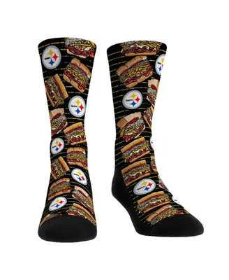 Youth Boys Rock Em Socks Pittsburgh Steelers Localized Food Sandwich Crew Socks