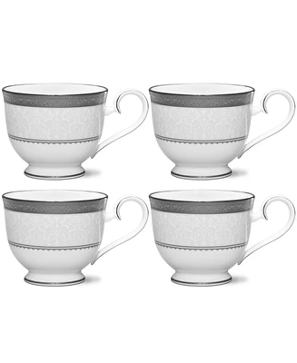 Noritake Odessa Platinum Set of 4 Cups, Service For 4