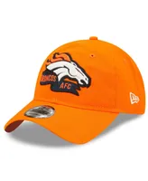 Big Boys New Era Orange Denver Broncos 2022 Sideline Adjustable 9TWENTY Hat