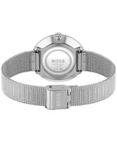 Hugo Boss Women's Praise Silver-Tone Stainless Steel Bracelet Watch, 36mm - Silver