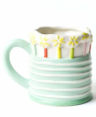 Happy Everything by Laura Johnson Sparkle Cake Shaped Mug 16 oz