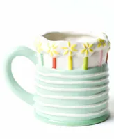 Happy Everything by Laura Johnson Sparkle Cake Shaped Mug 16 oz