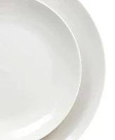 Elama FaTima 16 Piece Porcelain Double Bowl Dinnerware Set, Service for 4