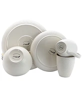 Elama Yeva 16 Piece Dinnerware Set, Service for 4