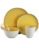 Elama Yeva 16 Piece Dinnerware Set, Service for 4