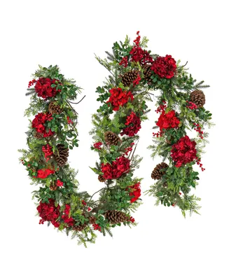 National Tree Company 9' Decorated Vienna Waltz Garland with Led Lights