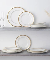 Noritake Rochelle Gold Set of 4 Dinner Plates, Service For 4