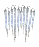 National Tree Company Crystal Icicles with Led Lights