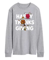 Airwaves Men's Peanuts Happy Thanksgiving Long Sleeve T-shirt