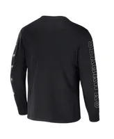 Men's Nfl X Staple Black Seattle Seahawks World Renowned Long Sleeve T-shirt