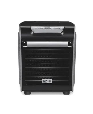 Weston 10 Tray Digital Food Dehydrator with Oven-Style Door - Black and Silver