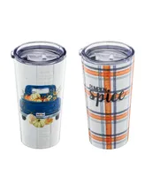 Cambridge Harvest Insulated Highballs, Set of 2