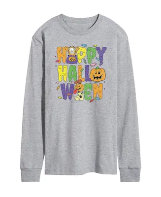 Airwaves Men's Garfield Happy Halloween Long Sleeve T-shirt