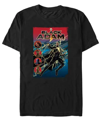 Fifth Sun Men's Black Adam Lightning Short Sleeve T-shirt