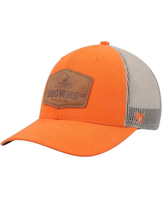 Men's '47 Brown/Natural Cleveland Browns Notch Trucker Clean Up Adjustable Hat