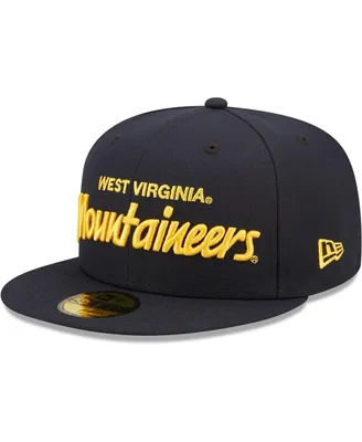 Men's New Era Navy West Virginia Mountaineers Griswold 59FIFTY Fitted Hat