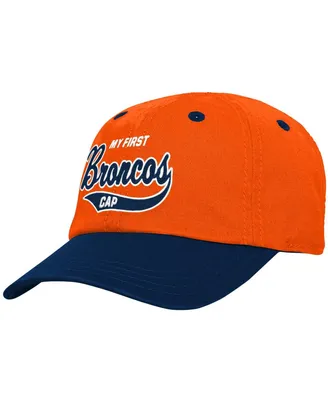 Infant Boys Orange and Navy Denver Broncos My First Tail Sweep Slouch Flex Hat