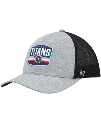 Men's '47 Brand Heathered Gray and Navy Tennessee Titans Motivator Flex Hat