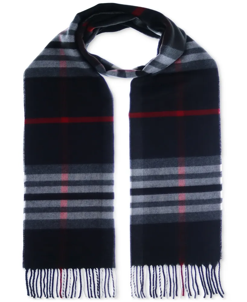 V. Fraas Men's Exploded Plaid Cashmink Scarf