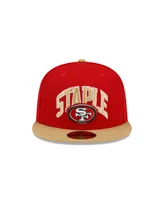 Men's New Era X Staple Scarlet, Gold San Francisco 49ers Pigeon 59FIFTY Fitted Hat