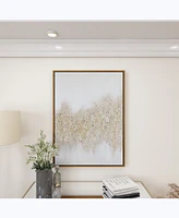 Metal Glam Abstract Framed Wall Art, 30" x 2" x 40"
