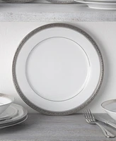 Noritake Crestwood Platinum Set of 4 Dinner Plates, Service For 4