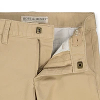 Hope & Henry Big Boys Organic Cotton Twill Chino