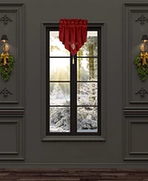 J Queen New York Noelle Ascot Window Valance, 21" x 40"