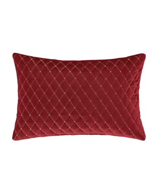 J Queen New York Grandeur Quilted Decorative Pillow, 14" x 21"