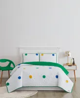 Crayola Textured Pom Pom Piece Quilt Set