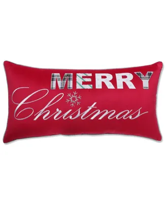 Pillow Perfect Merry Christmas Decorative Pillow, 13" x 25"