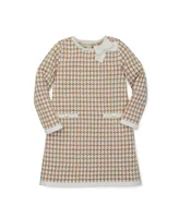 Hope & Henry Baby Girls Bow Detail Sweater Dress