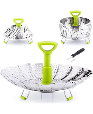 Zulay Kitchen Adjustable Vegetable Steamer Basket