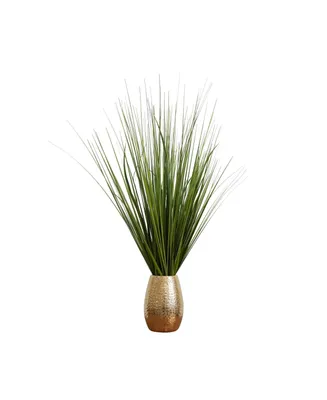 Tabletop Artificial Foliage in Crackled Ceramic Pot, 30