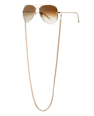 Ettika Women's 18k Gold Plated Linked Up Glasses Chain - Gold