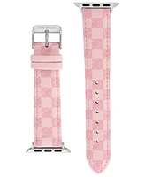 Steve Madden Women's Pink Faux Leather Band designed for Apple Watch 42mm (Series 10) & 38/40/41mm