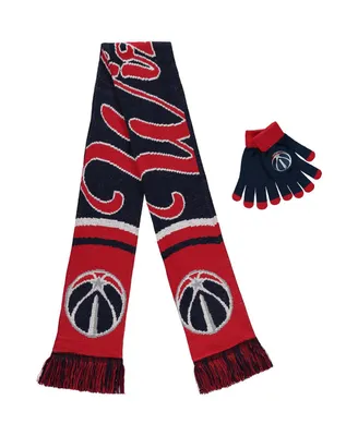 Men's and Women's Washington Wizards Gloves and Scarf Set
