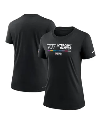 Women's Nike Black Washington Commanders 2022 Nfl Crucial Catch Performance T-shirt