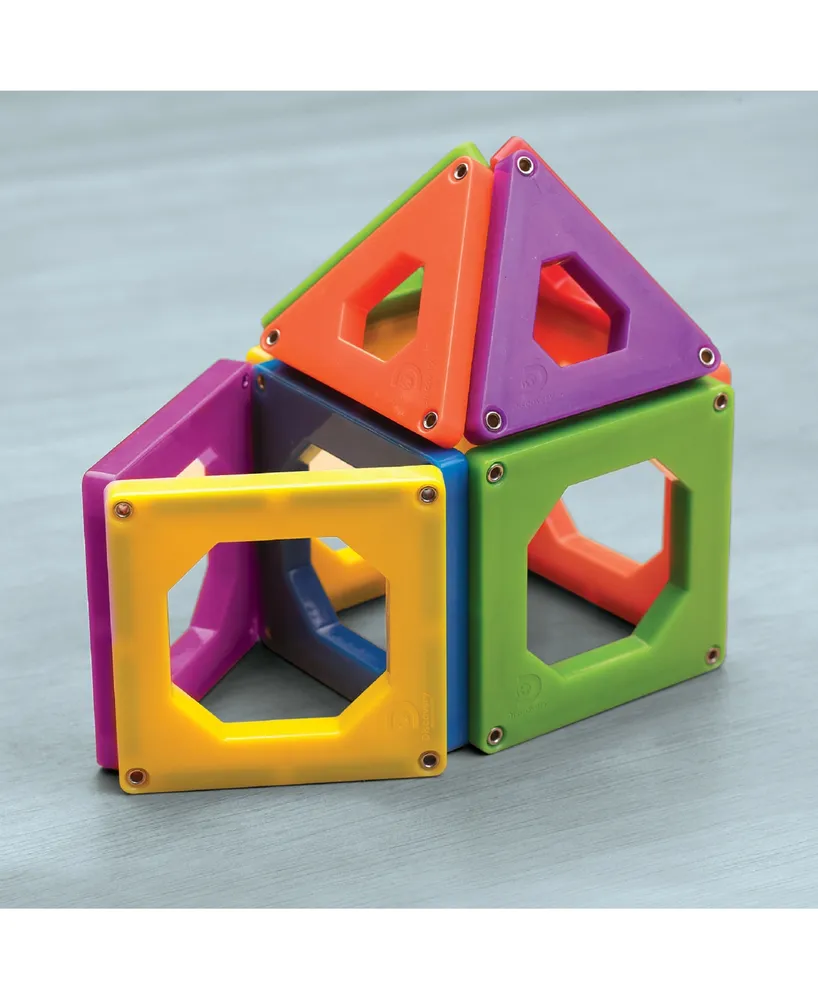 Discovery #Mindblown Magnetic Tile Building Blocks Set, 50 Piece