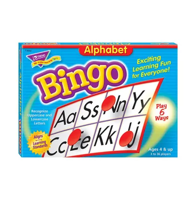 Trend Enterprises, Inc. Alphabet Bingo Games, 4" x 2"