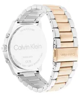 Calvin Klein Men's Two-Tone Stainless Steel Bracelet Watch 44mm - Two